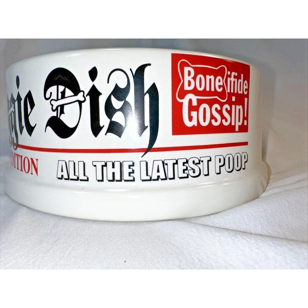 Doggie Dish 3 Barks Edition. Jazzy Park Avenue Bone Dog 2003 Dog Dish Newspaper